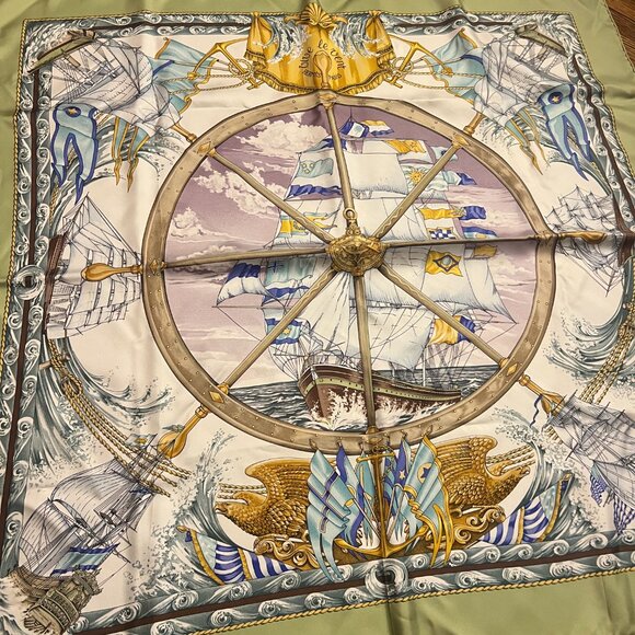 Authentic Hermes Silk Scarf - Picture 3 of 10